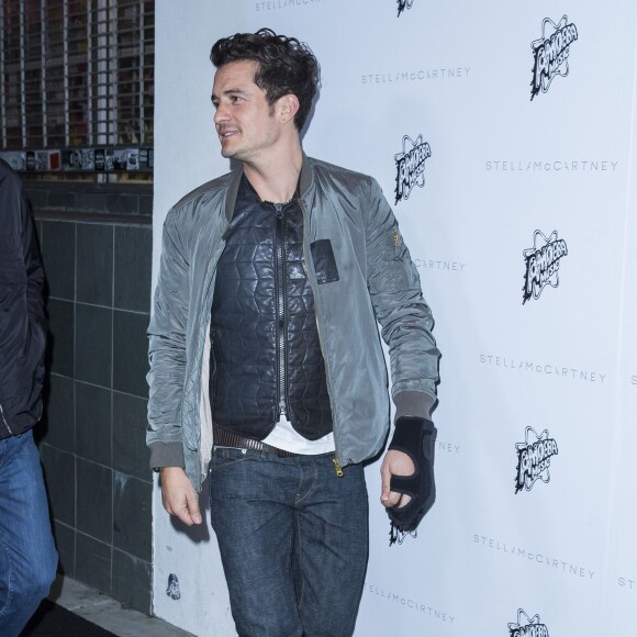 Orlando Bloom - Présentation de la nouvelle collection Stella McCartney Automne 2016 au disquaire mythique Amoeba à Los Angeles, le 12 janvier 2016. © Olivier Borde/Bestimage