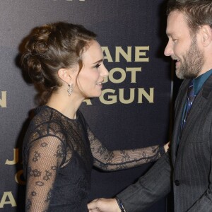 Natalie Portman et Joel Edgerton - Avant première du film "Jane got a gun" au cinéma UGC Normandie à Paris le 24 janvier 2016.