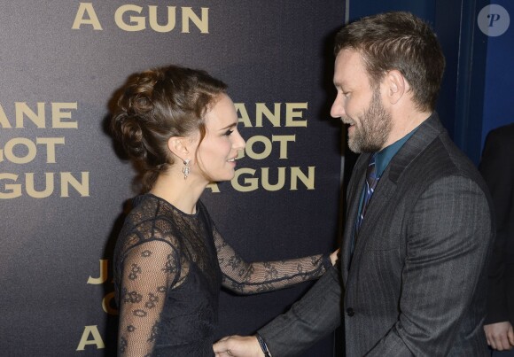 Natalie Portman et Joel Edgerton - Avant première du film "Jane got a gun" au cinéma UGC Normandie à Paris le 24 janvier 2016.