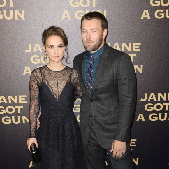 Natalie Portman et Joel Edgerton - Avant première du film "Jane got a gun" au cinéma UGC Normandie à Paris le 24 janvier 2016.