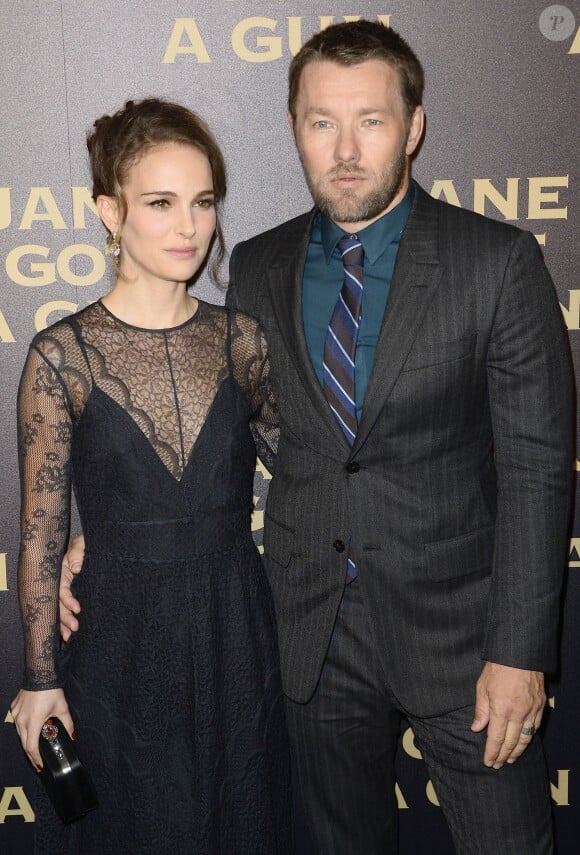 Natalie Portman et Joel Edgerton - Avant première du film "Jane got a gun" au cinéma UGC Normandie à Paris le 24 janvier 2016.