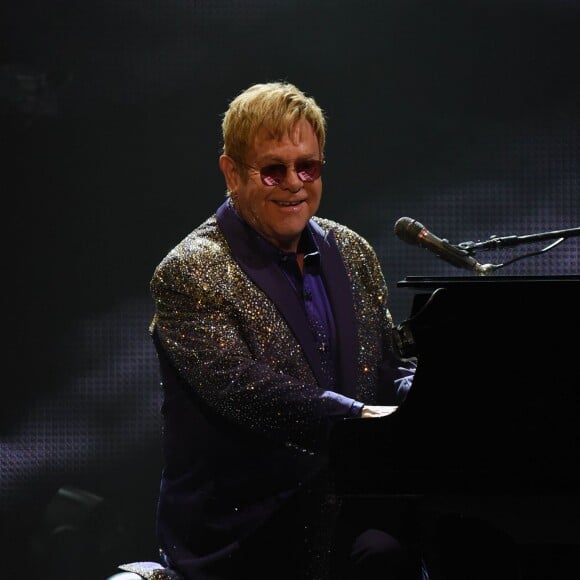 Elton John en concert à Sydney. Le 19 décembre 2015