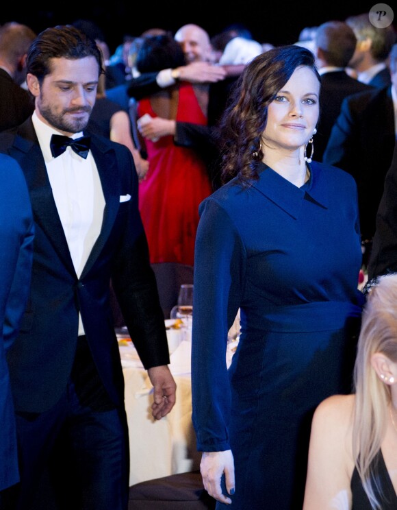 Le prince Carl Philip et la princesse Sofia de Suède - Remise de prix des Swedish Sports Gala à Stockholm. Le 25 janvier 2016