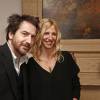 Edouard Baer et Sandrine Kiberlain - Avant-première du film "Encore Heureux" à l'hôtel Le Pigeonnet à Aix-en-Provence le 12 janvier 2016.