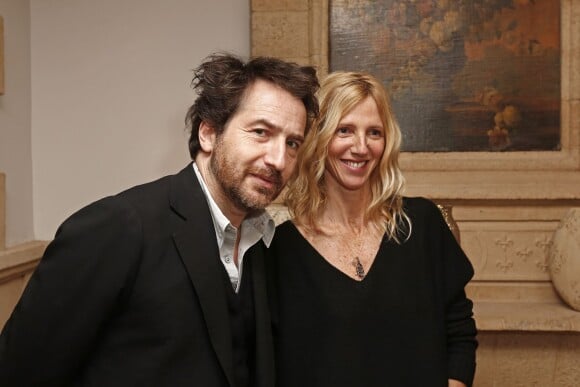 Edouard Baer et Sandrine Kiberlain - Avant-première du film "Encore Heureux" à l'hôtel Le Pigeonnet à Aix-en-Provence le 12 janvier 2016.