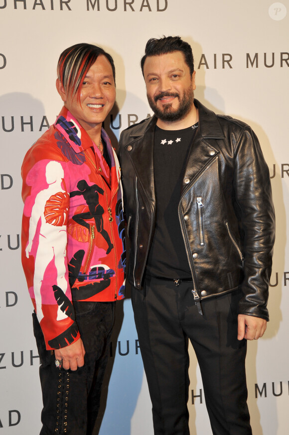 Stephen Hung et Zuhair Murad au défilé haute couture Zuhair Murad collection printemps-été 2016 à l'hôtel Potocki à Paris, le 27 janvier 2016. ©Rachid Bellak/Bestimage
