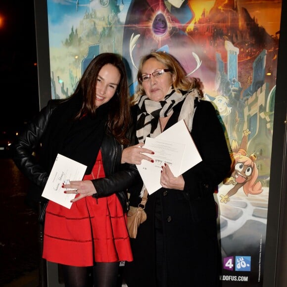 Exclusif - Vanessa Demouy et Catherine Rochette (directrice de la rédaction du magazine Glint) à la sortie du défilé Zuhair Murad à Paris le 27 janvier 2016. ©CVS/Veeren/Bestimage