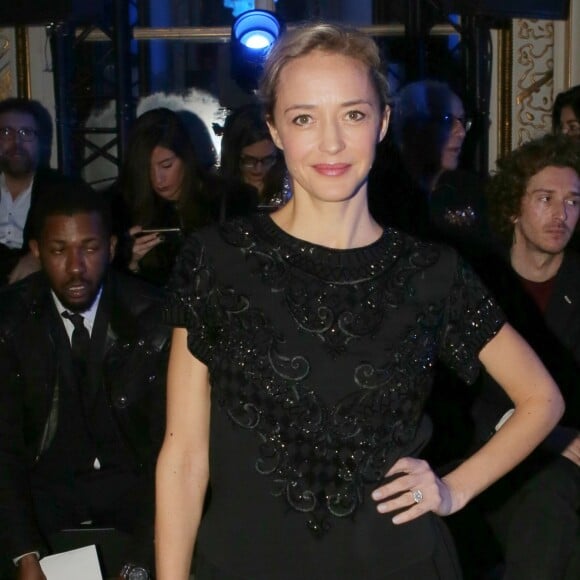 Hélène de Fougerolles au défilé haute couture Zuhair Murad collection printemps-été 2016 à l'hôtel Potocki à Paris, le 27 janvier 2016. ©CVS/Veeren/Bestimage