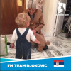 Jelena Ristic, l'épouse de Novak Djokovic, avec leur petit garçon Stefan - Photo publiée le 19 janvier 2016