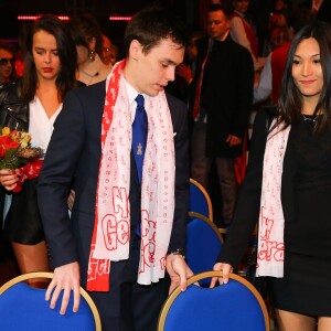 Pauline Ducruet, Louis Ducruet et sa compagne Marie lors de la cérémonie de remise de prix (les Junior) de la 5e édition du festival New Generation à Monaco, le 31 janvier 2016, sous le chapiteau de Fontvieille. © Olivier Huitel/Pool Restreint/Bestimage