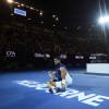 Novak Djokovic lors de sa victoire en finale de l'Open d'Australie le 31 janvier 2016 à Melbourne