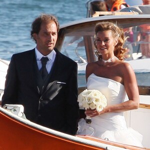 Mariage d'Ingrid Chauvin et Thierry Peythieu à Lège-Cap-Ferret, le 27 août 2011.