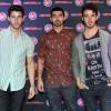 Les Jonas Brothers en concert dans les studios de la Radio Hot 99.5 a Rockville, le 29 juillet 2013