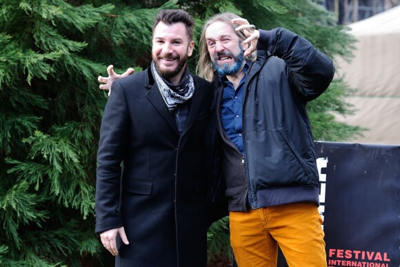 Michael Youn et Yann Samuell au photocall de 'Le Fantôme de Cantervillle' lors du 23e Festival International du Film Fantastique de Gerardmer à Gerardmer, le 29 Janvier, 2016.