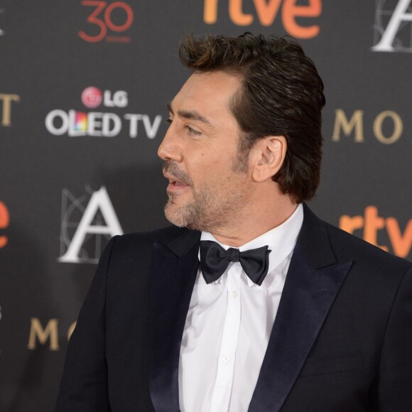 Javier Bardem - 30ème cérémonie des prix Goya à l'auditorium du Madrid Marriott à Madrid, le 6 février 2016.