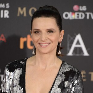 Juliette Binoche - 30ème cérémonie des prix Goya à l'auditorium du Madrid Marriott à Madrid, le 6 février 2016.