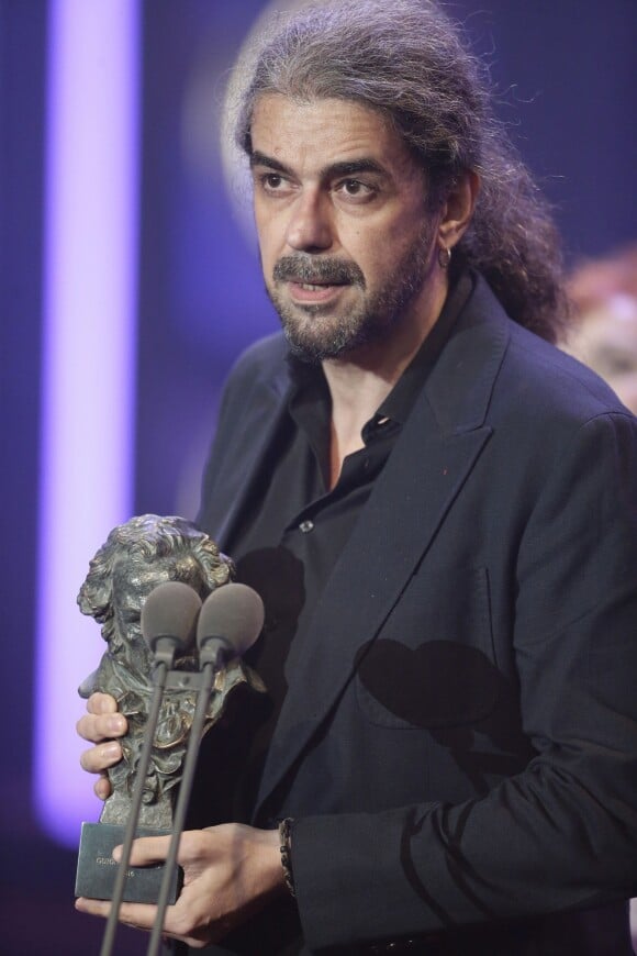 Fernando Leon de Aranoa (Goya de la meilleure adaptation dans "Un dia perfecto") - 30ème cérémonie des prix Goya à l'auditorium du Madrid Marriott à Madrid, le 6 février 2016.