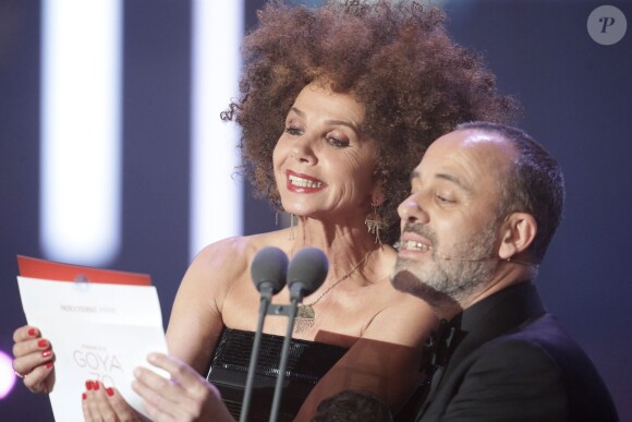 Victoria Abril et Javier Gutierrez - 30ème cérémonie des prix Goya à l'auditorium du Madrid Marriott à Madrid, le 6 février 2016.
