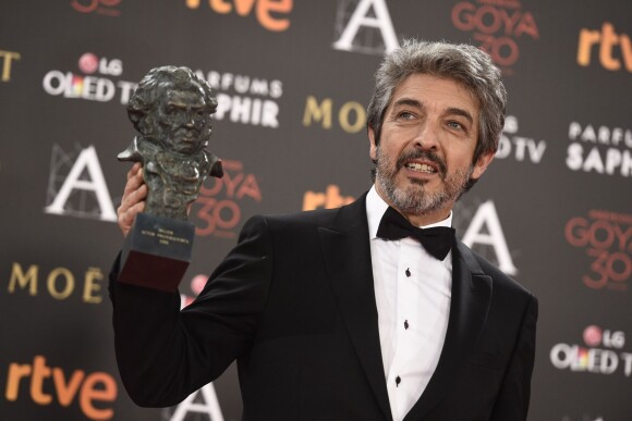 Ricardo Darin (Goya du meilleur acteur dans "Truman") - 30ème cérémonie des prix Goya à l'auditorium du Madrid Marriott à Madrid, le 6 février 2016.