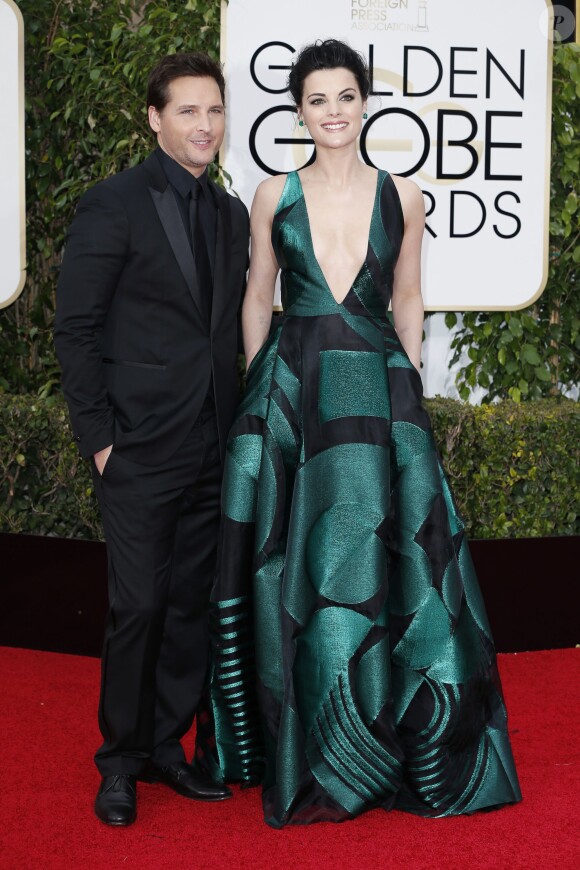 Peter Facinelli et sa fiancée Jaimie Alexander - La 73ème cérémonie annuelle des Golden Globe Awards à Beverly Hills, le 10 janvier 2016. © Olivier Borde/Bestimage