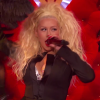 Christina Aguilera surprend Hayden Panetierre qui l'imite sur le titre Lady Marmelade pour l'émission Lip Sync Battle. Image extraite d'une vidéo publiée sur Youtube, le 8 février 2016.