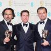 Alejandro Gonzalez Inarritu, Tom Cruise, Leonardo DiCaprio - Press Room lors de la cérémonie des British Academy Film Awards (BAFTA) à Londres, le 14 février 2016.