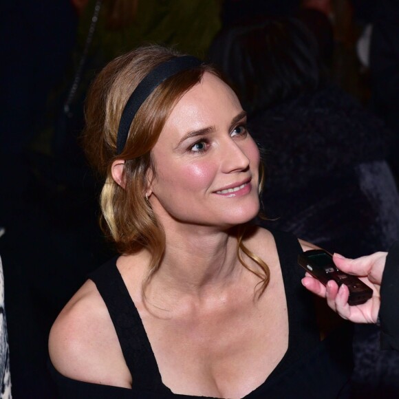 Diane Kruger assiste au défilé Prabal Gurung (collection automne-hiver 2016-2017) au Skylight at Moynihan Station. New York, le 14 février 2016.