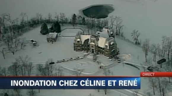 Le domaine de Céline Dion a connu un dégât des eaux, révélé par TVA nouvelles. Février 2015
