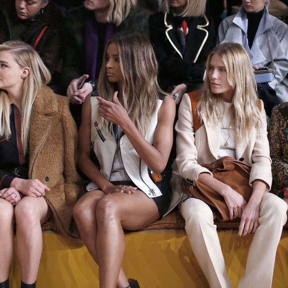 Chloe Grace Moretz, Ciara, Dree Hemingway et Emma Roberts assistent au défilé Coach (collection automne-hiver 2016-2017) à l'Hudson River Park. New York, le 16 février 2016.
