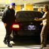 Rob Kardashian et sa compagne Blac Chyna se rendent dans un building à Los Angeles, le 18 février 2016.