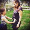 Kellie Martin, enceinte, et sa fille Margaret, sur Instagram. 2015