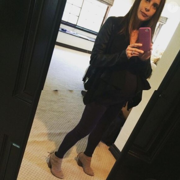 Kellie Martin, enceinte, sur Instagram. Février 2016