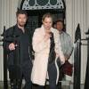 Kate Moss sortant d'une soirée privée chez Madonna à Londres le 3 décembre2015.