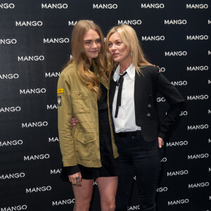 Cara Delevingne, Kate Moss - Cara Delevingne et Kate Moss sont les stars de la campagne publicitaire automne-hiver 2015 de Mango à Milan en Italie le 23 septembre 2015.