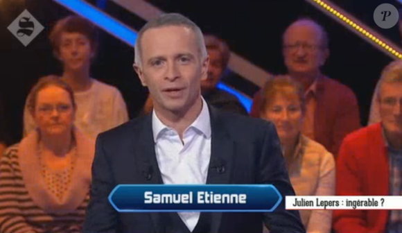Samuel Etienne dans Questions pour un champion sur France 3, le lundi 22 février 2016.