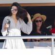 Semi-Exclusif - Kendall Jenner et Harry Styles sont très complices lors de leur vacances à bord d'un yacht au large de Saint-Barthélemy le1er janvier 2016.
