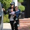Kourtney Kardashian emmène ses enfants Penelope et Reign à leur cours de musique à Beverly Hills, le 18 février 2016.