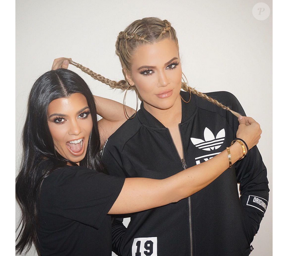 Khloé et sa soeur Kourtney Kardashian. Photo publiée sur Instagram au début du mois de février 2016.