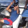 Zac Efron sur le tournage de 'Baywatch' (Alerte à Malibu) à Boca Raton à Palm Beach en Floride, le 22 février 2016