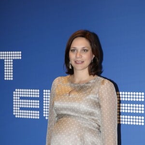 Nathalie Péchalat enceinte à la 26ème édition des "Sportel Awards" au Grimaldi Forum à Monaco le 13 octobre, 2015.