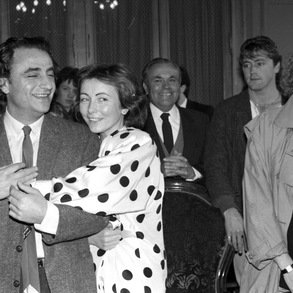 Mariage de Richard Bohringer avec Astrid Marcouli en avril 1986.