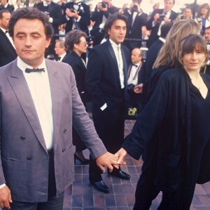 Richard Bohringer et sa femme Astrid à Cannes en 1987