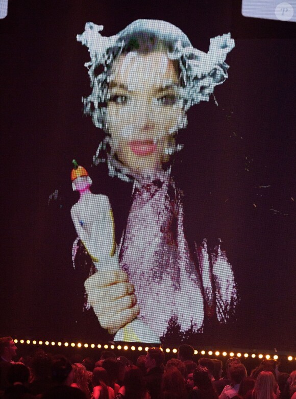 Björk - Cérémonie des BRIT Awards 2016 à l'O2 Arena à Londres, le 24 février 2016.