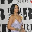Rihanna - Cérémonie des BRIT Awards 2016 à l'O2 Arena à Londres, le 24 février 2016.
