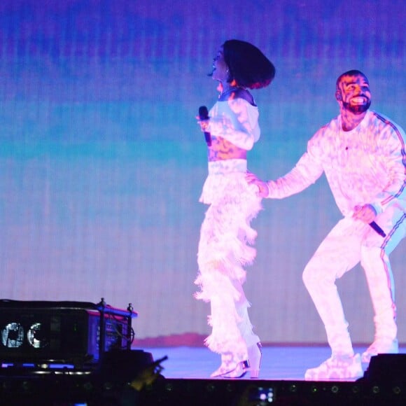 Rihanna et Drake - Cérémonie des BRIT Awards 2016 à l'O2 Arena à Londres, le 24 février 2016.