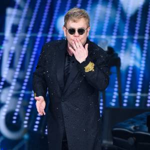 Elton John - Festival de la chanson "First Night" de Sanremo en Italie le 9 février 2016.