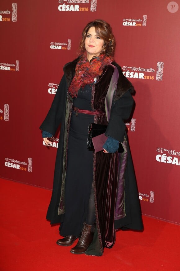 Agnès Jaoui - Photocall lors de la 41ème cérémonie des Cesar au théâtre du Châtelet à Paris, le 26 février 2016. © Borde-Jacovides/Bestimage