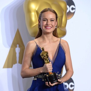 Brie Larson (Oscar de la meilleure actrice pour le film "Room") - Press Room de la 88ème cérémonie des Oscars à Hollywood, le 28 février 2016.