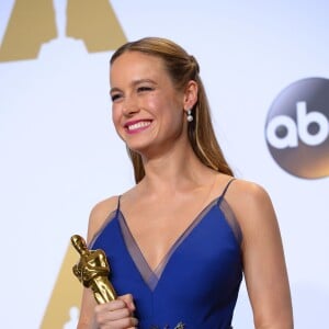 Brie Larson (Oscar de la meilleure actrice pour le film "Room") - Press Room de la 88ème cérémonie des Oscars à Hollywood, le 28 février 2016.