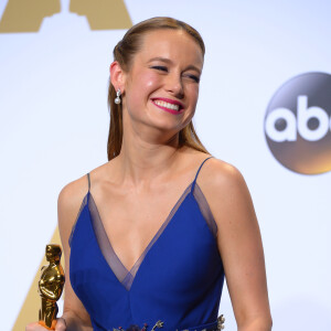 Brie Larson (Oscar de la meilleure actrice pour le film "Room") - Press Room de la 88ème cérémonie des Oscars à Hollywood, le 28 février 2016.